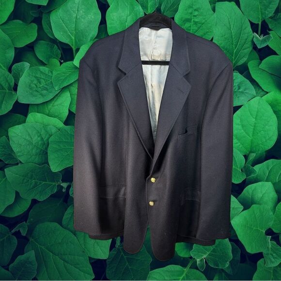The Mark Of The World's Best 100% Pure Wool Navy Sports Blazer Jacket Size 54 - Picture 1 of 9